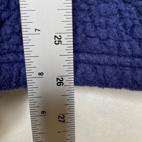 Vineyard Vines Men's 1/4 Zip Chunky Sherpa Fleece Jacket Small Blue Pullover - Picture 7 of 10